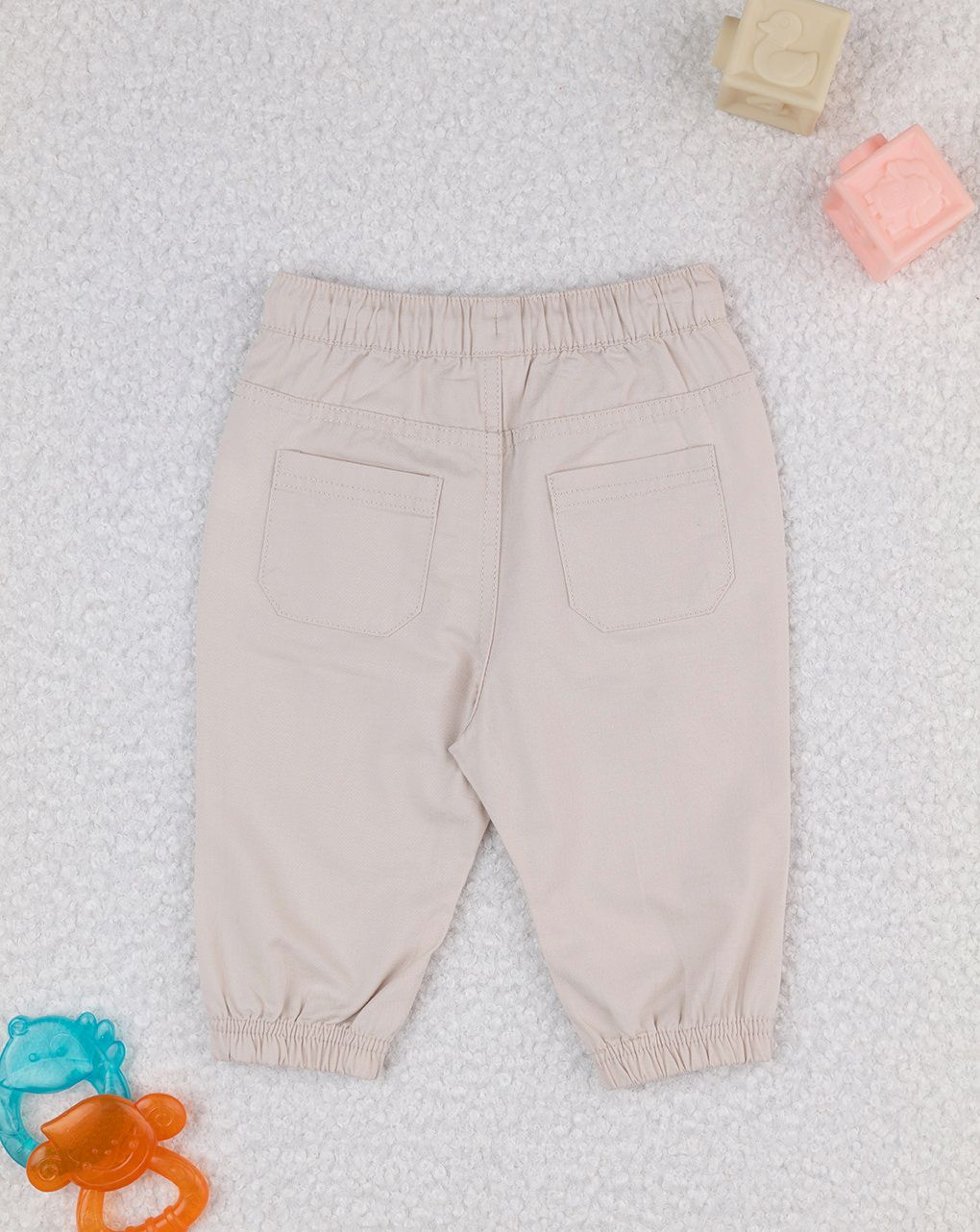 βρεφικό παντελόνι twill μπεζ για αγόρι - Prénatal