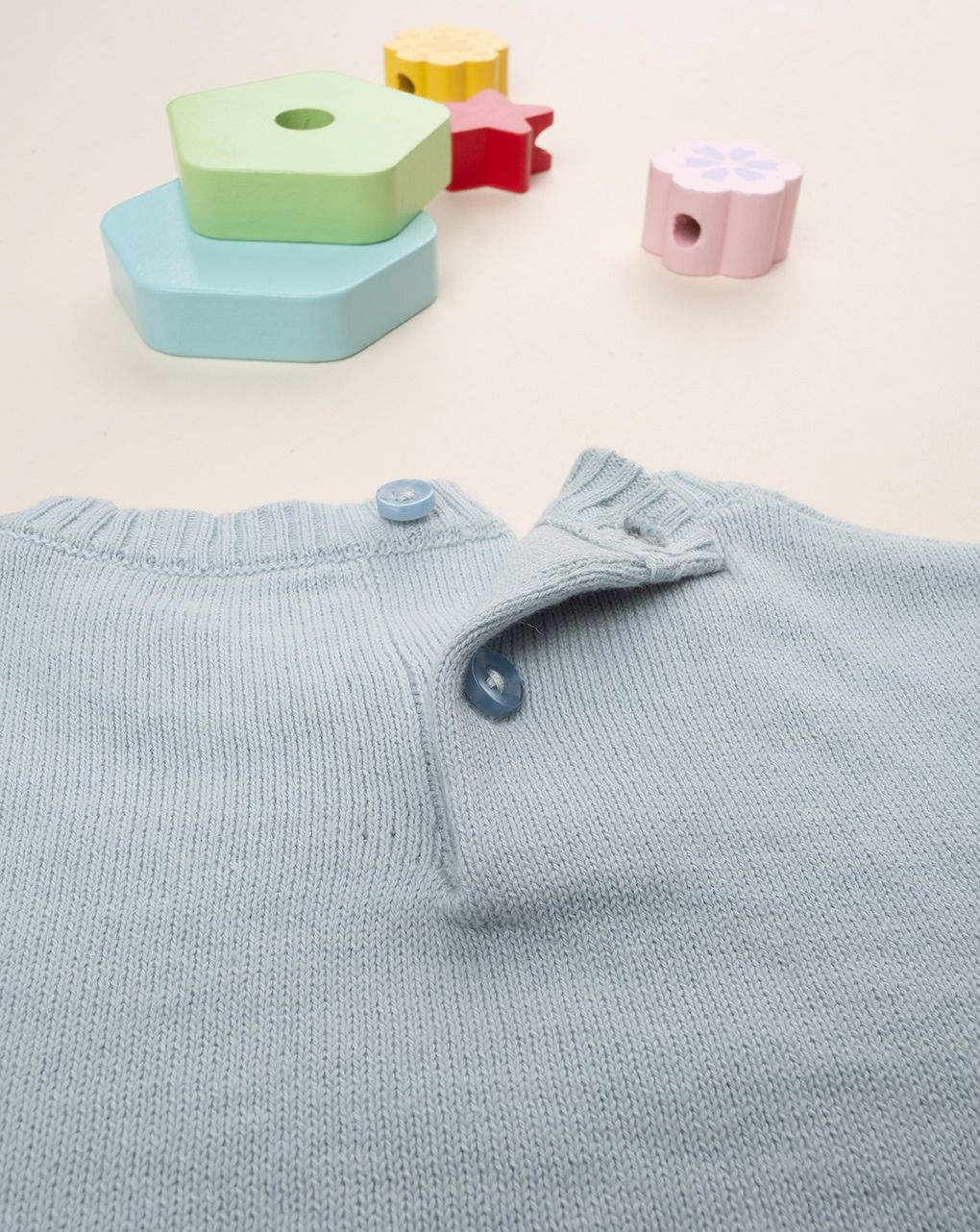 βρεφικό πουλόβερ γαλάζιο dino για αγόρι - Prénatal