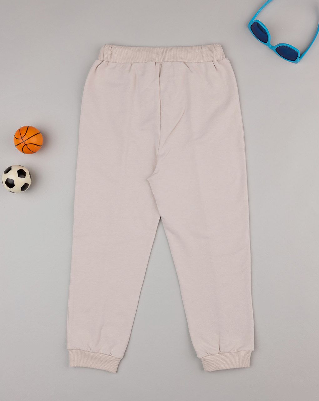 παιδικό παντελόνι φόρμας μπεζ dinosaurs για αγόρι - Prénatal