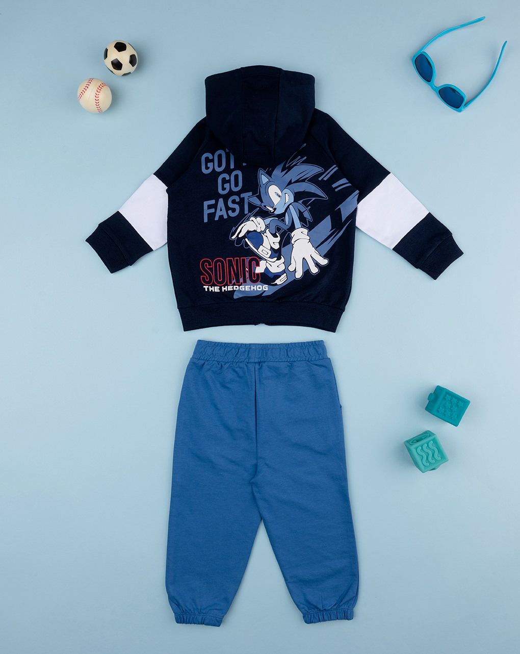 παιδικό σετ ζακέτα και φόρμα sonic για αγόρι - Prénatal