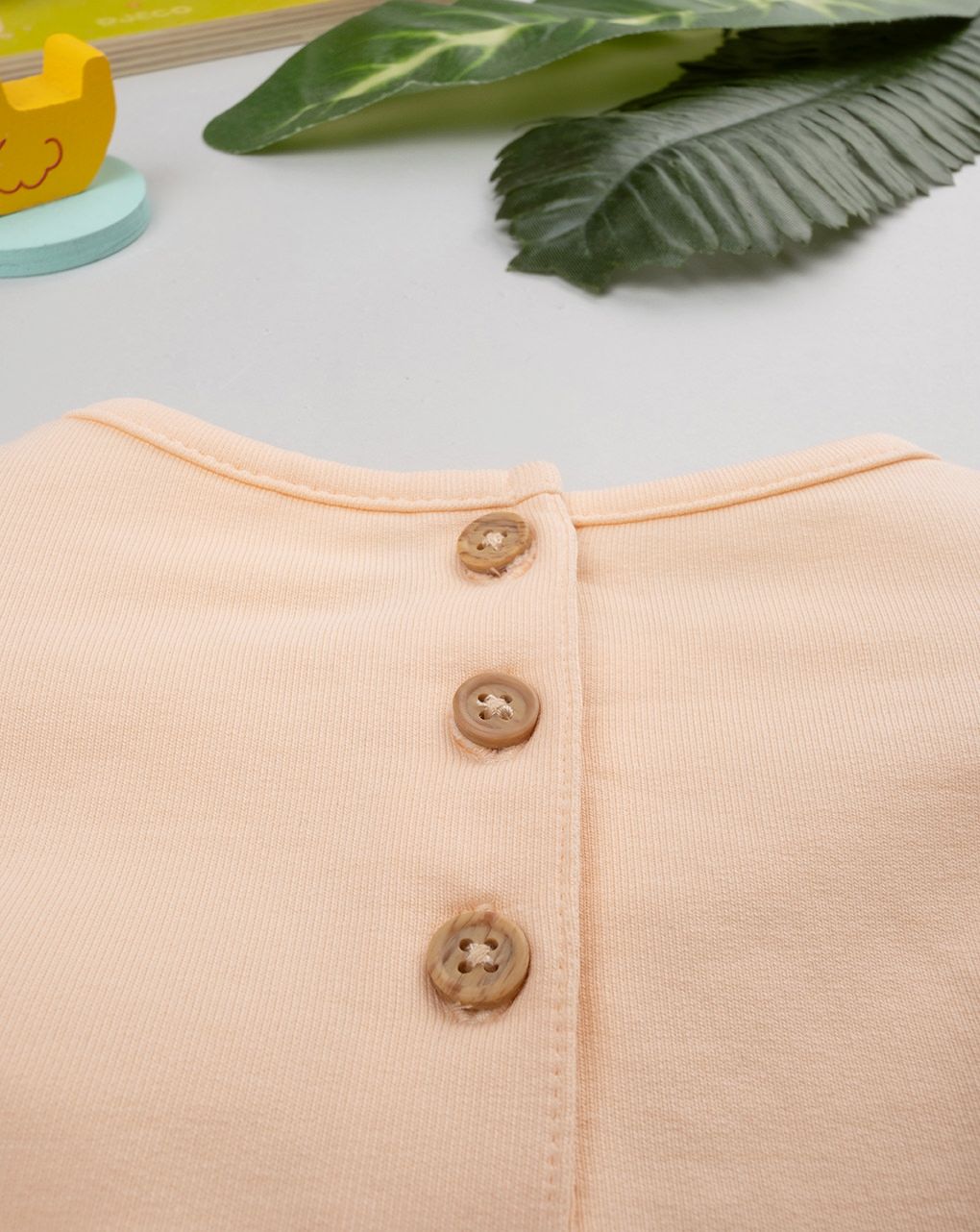 βρεφική μπλούζα σομόν με λουλούδια για κορίτσι - Prénatal