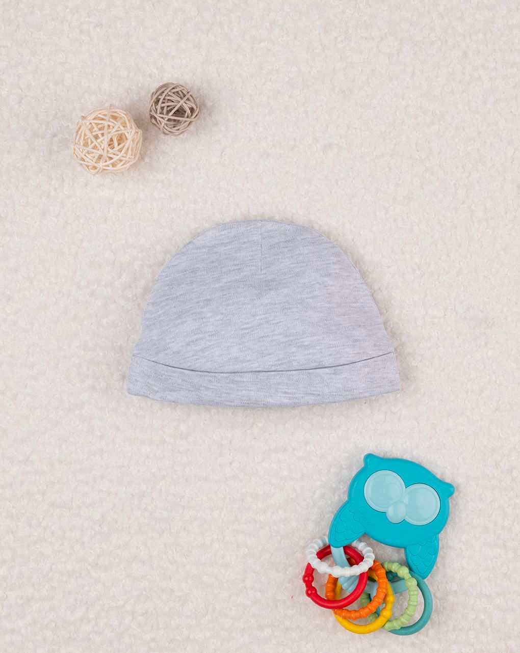 βρεφικό σκουφάκι γκρι mommy unisex - Prénatal