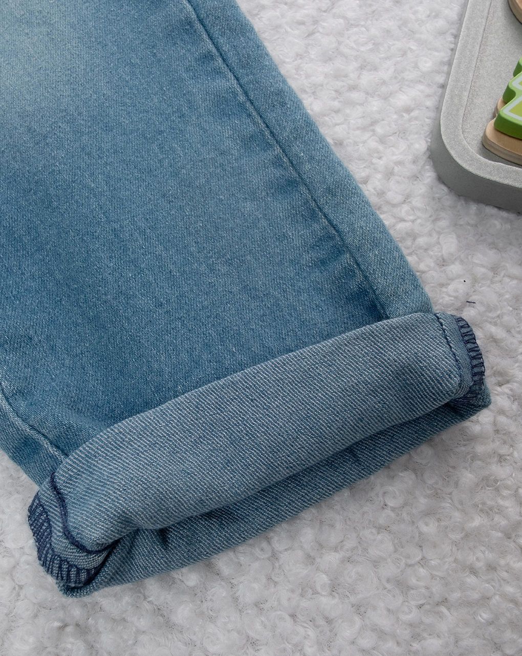 παιδικό τζιν παντελόνι με κεντήματα για κορίτσι - Prénatal