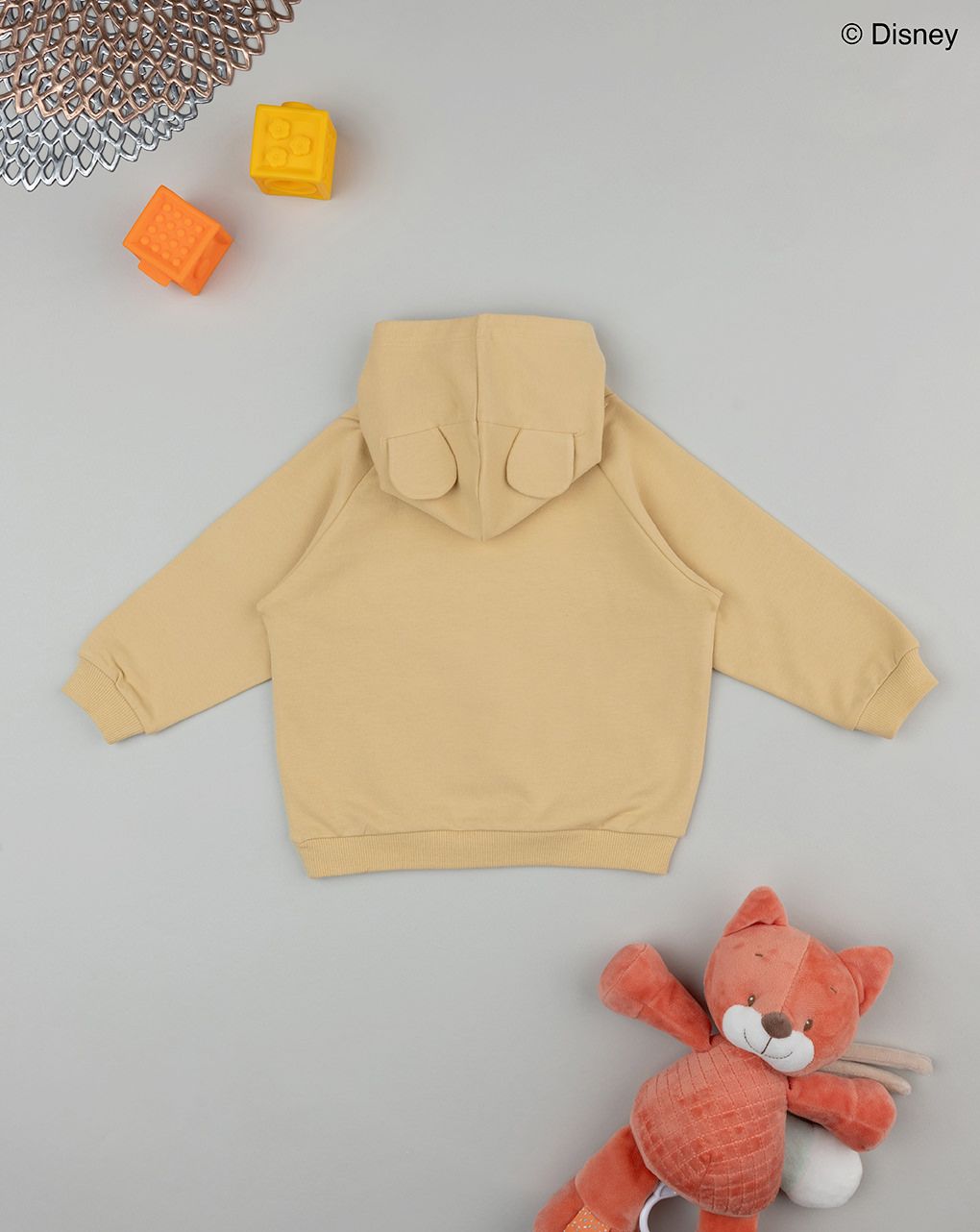 βρεφική μπλούζα φούτερ κίτρινη winnie για αγόρι - Prénatal