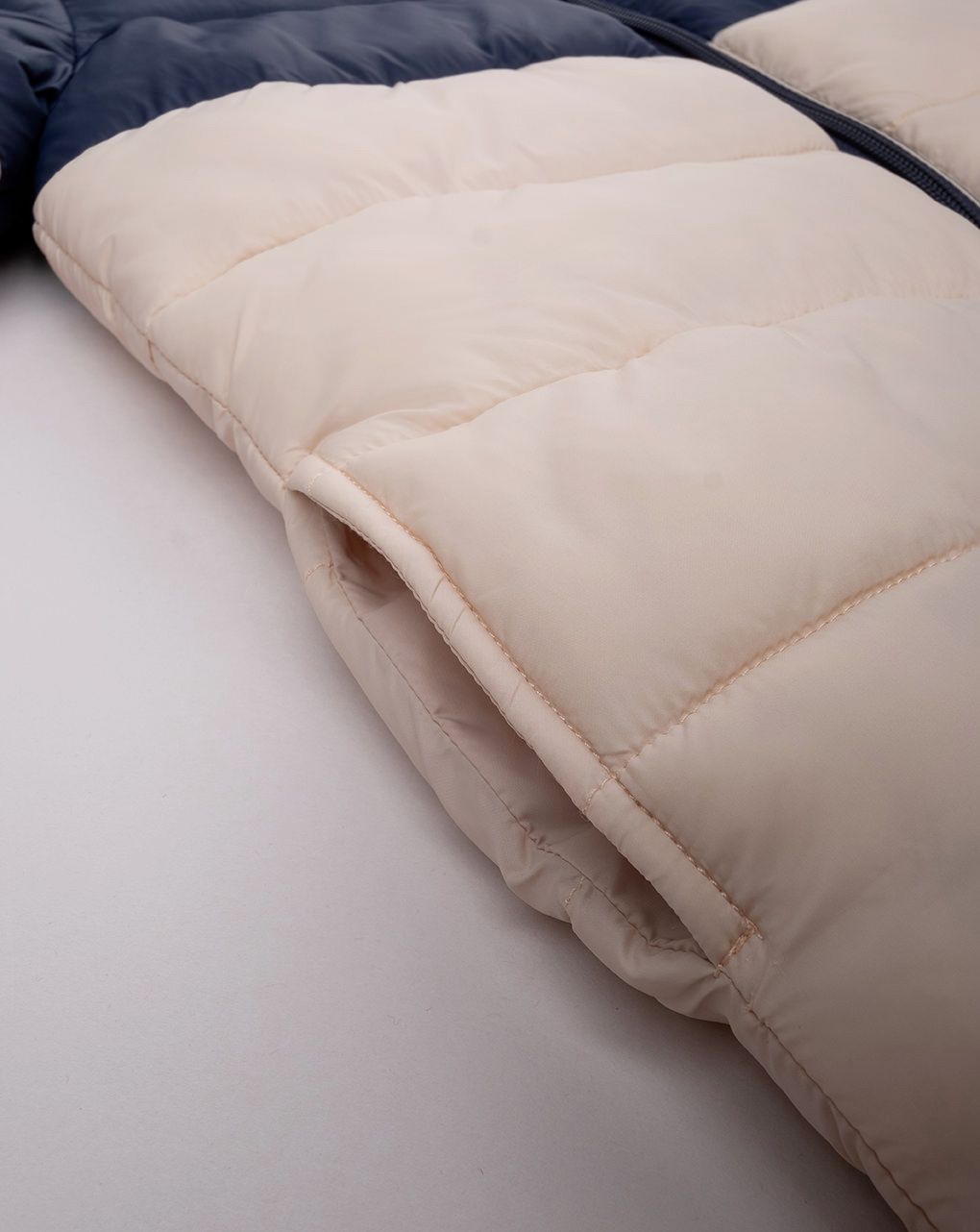 παιδικό μπουφάν puffer μπλε/μπεζ για αγόρι - Prénatal