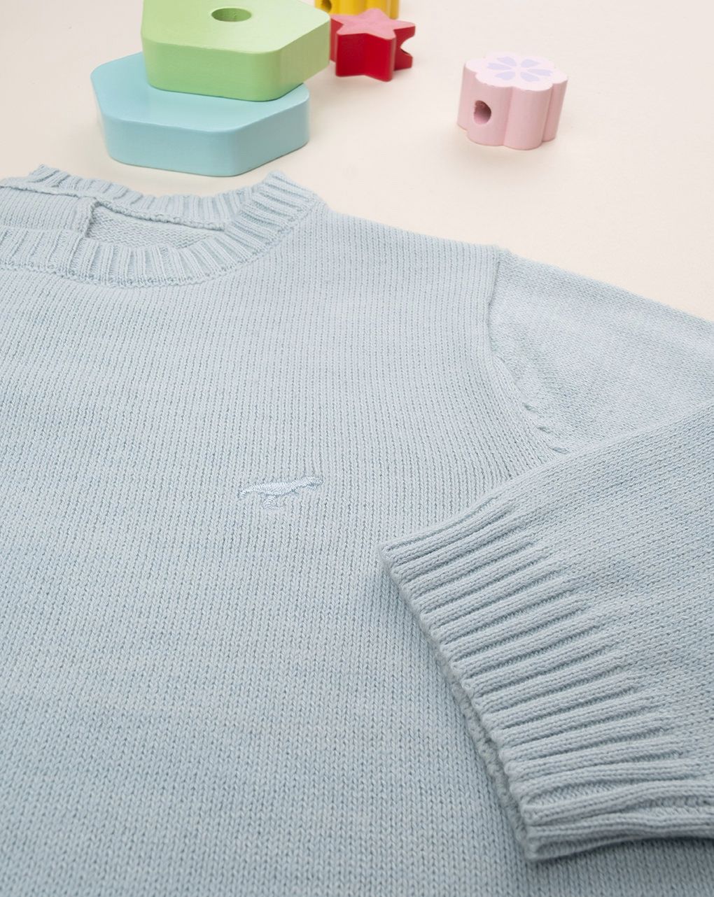 βρεφικό πουλόβερ γαλάζιο dino για αγόρι - Prénatal