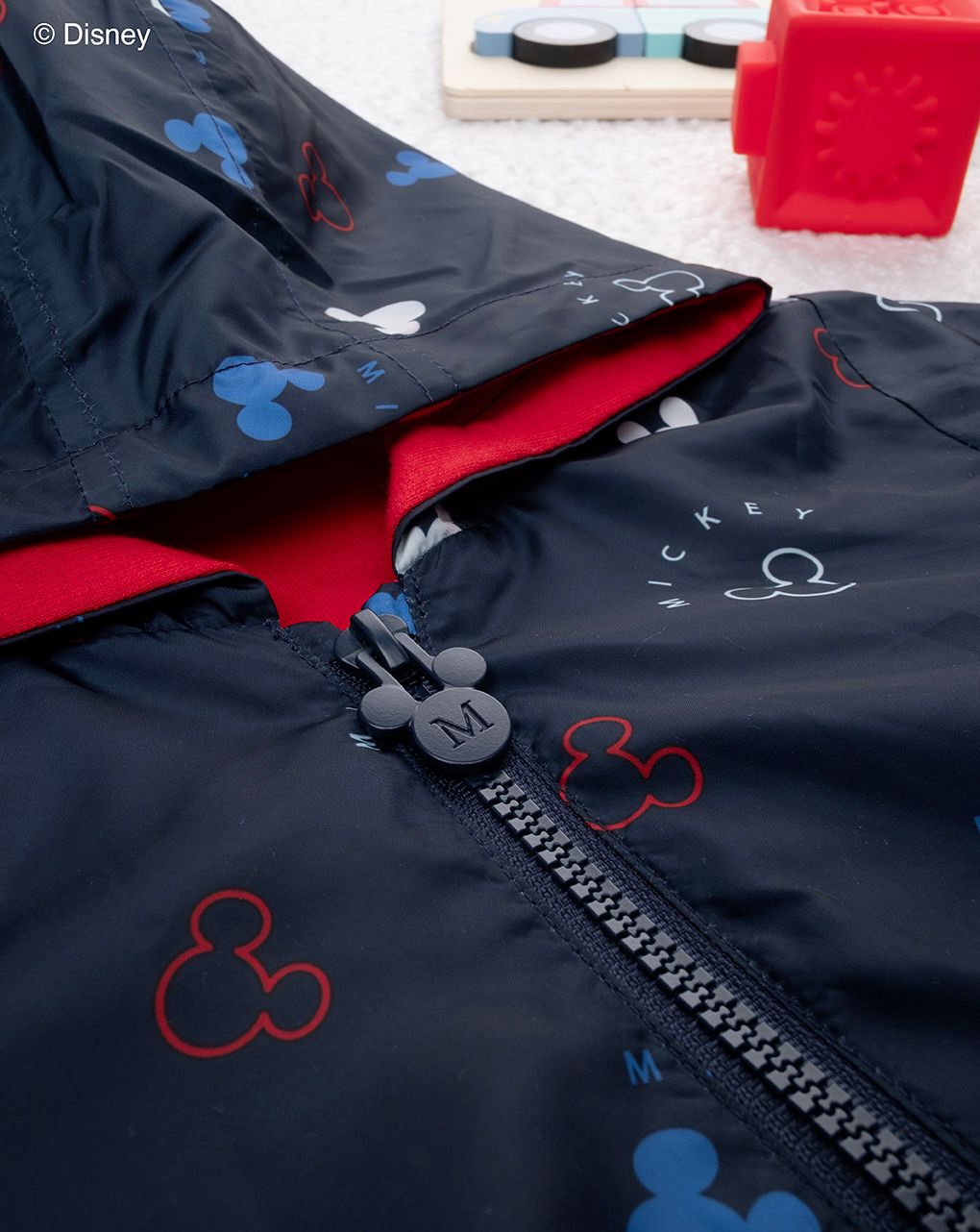 βρεφικό αντιανεμικό μπουφάν μπλε mickey για αγόρι - Prénatal