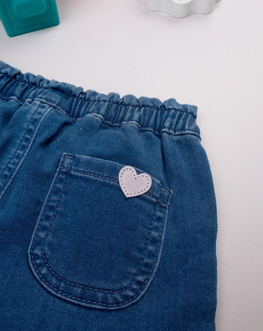 βρεφικό τζιν παντελόνι μπλε balloon για κορίτσι - Prénatal