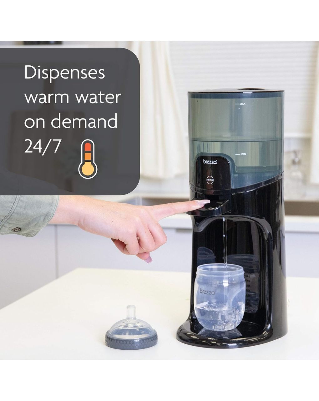 Baby brezza στιγμαίος θερμαντήρας instant warmer all black brz0071 - BABYBREZZA