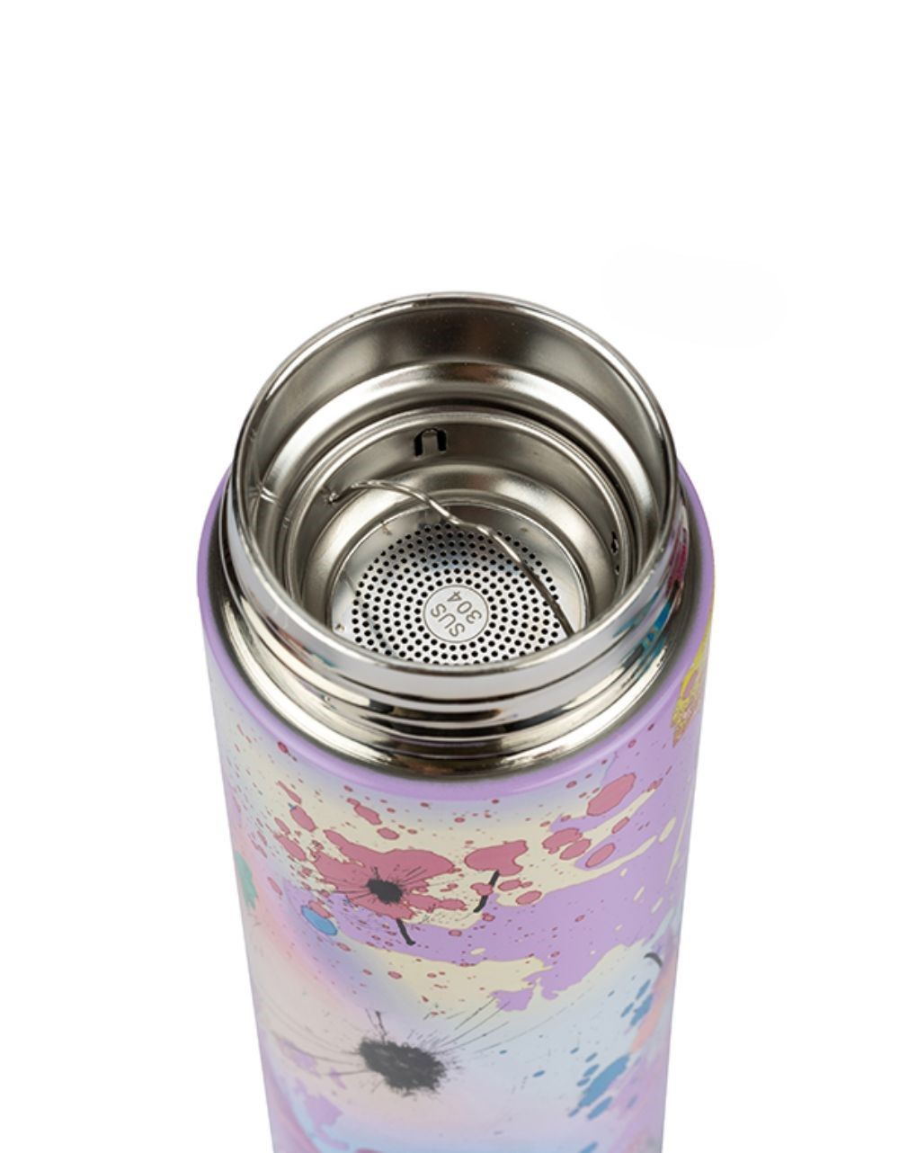 Nava θερμός ανοξείδωτο "we care" 500ml με φίλτρο και ψηφιακή ένδειξη θερμοκρασίας lilac 10-110-053 - Nava