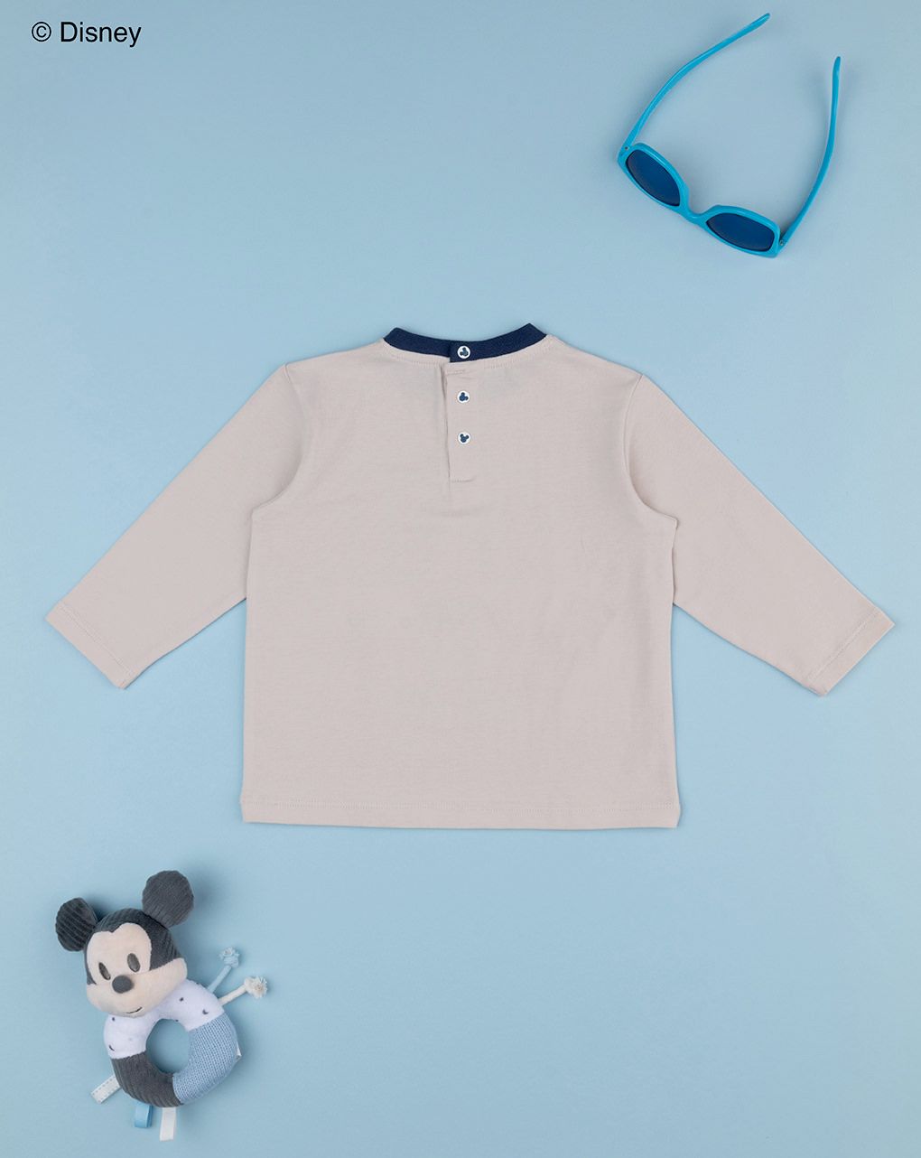 βρεφική μπλούζα μπεζ mickey για αγόρι - Prénatal