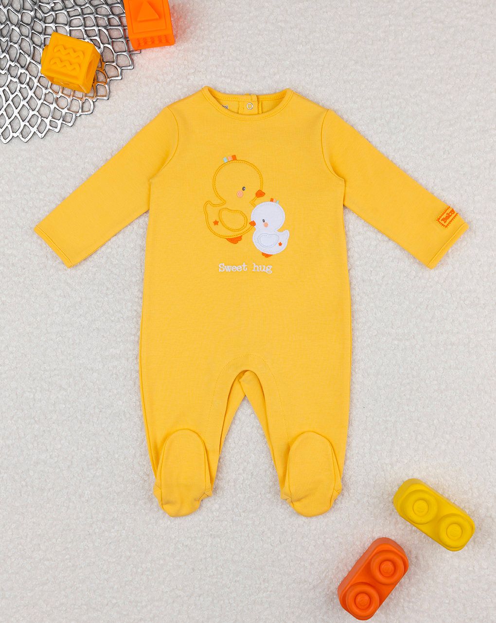 βρεφικό φορμάκι κίτρινο baby smile unisex - Prénatal