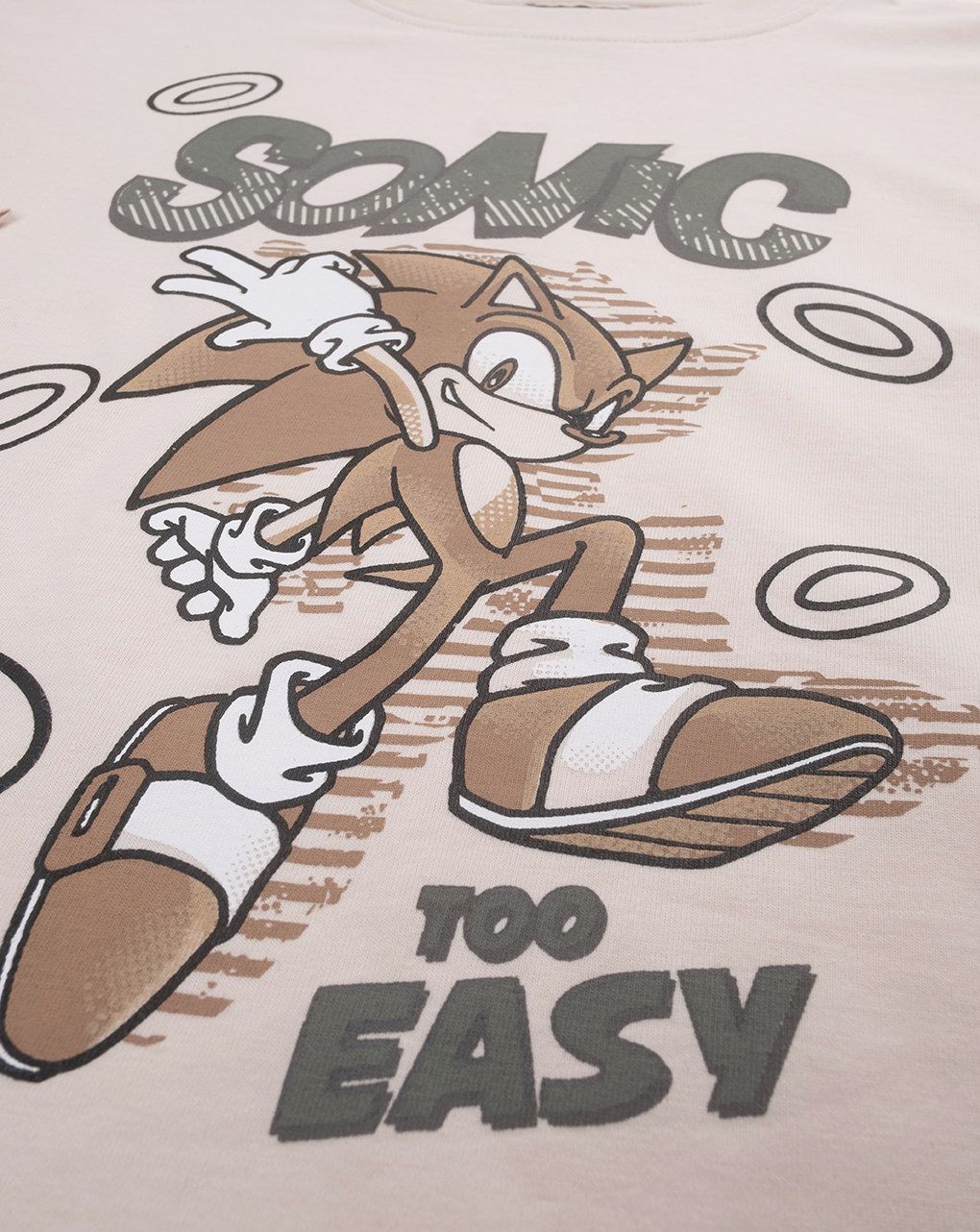 παιδική μπλούζα μπεζ sonic για αγόρι - Prénatal