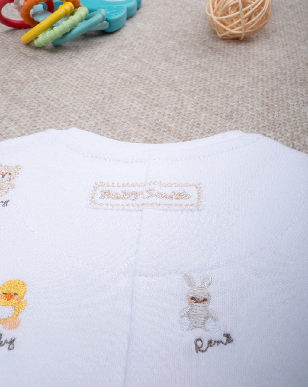 βρεφικό φορμάκι λευκό baby smile unisex - Prénatal