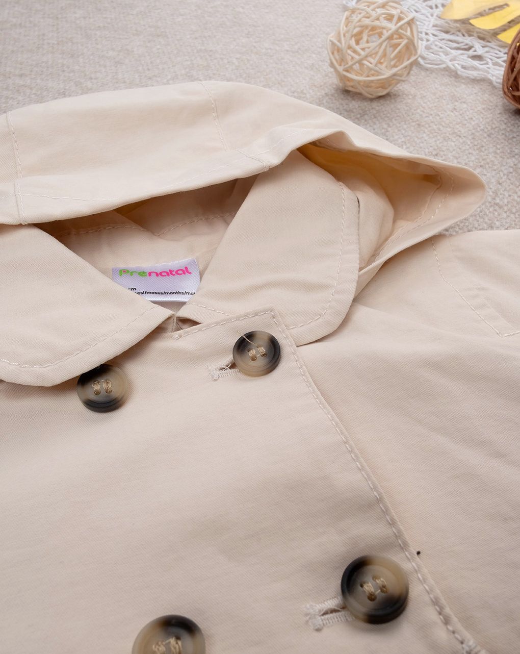 βρεφικό trench coat μπεζ για κορίτσι - Prénatal