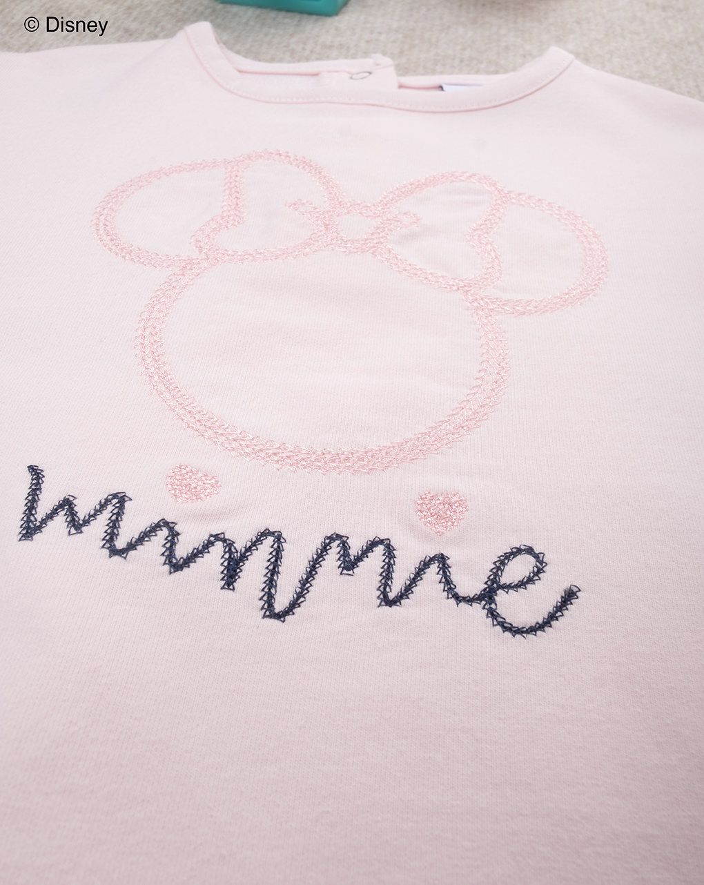 βρεφική μπλούζα φούτερ ροζ minnie για κορίτσι - Prénatal