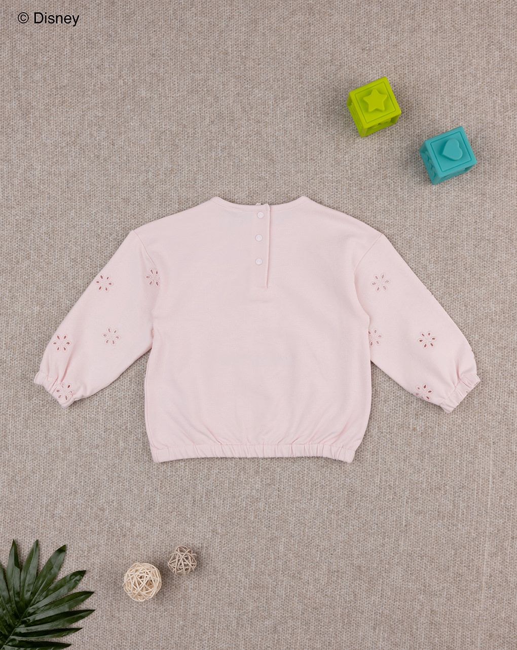βρεφική μπλούζα φούτερ ροζ minnie για κορίτσι - Prénatal