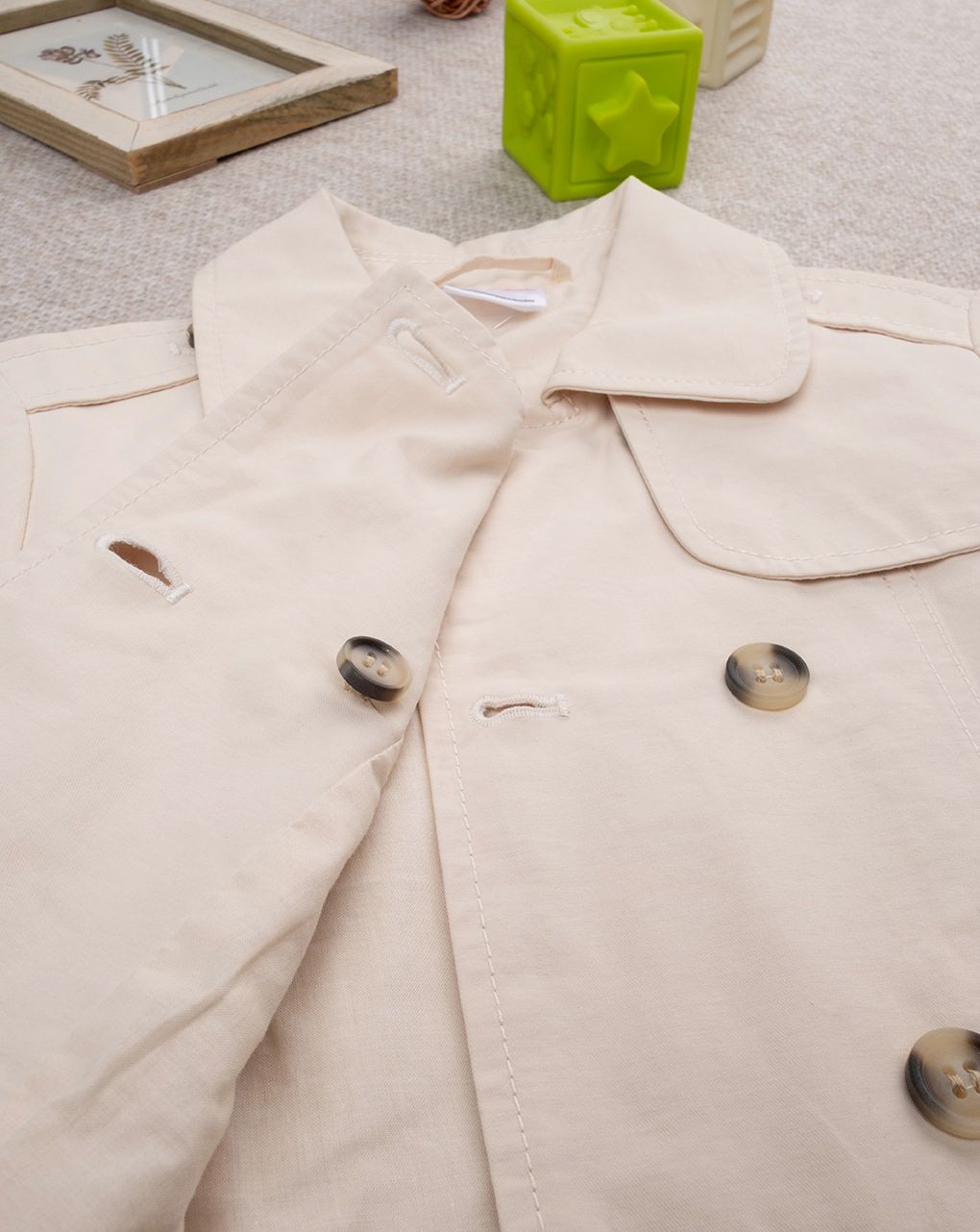 παιδικό trench coat μπεζ για κορίτσι - Prénatal