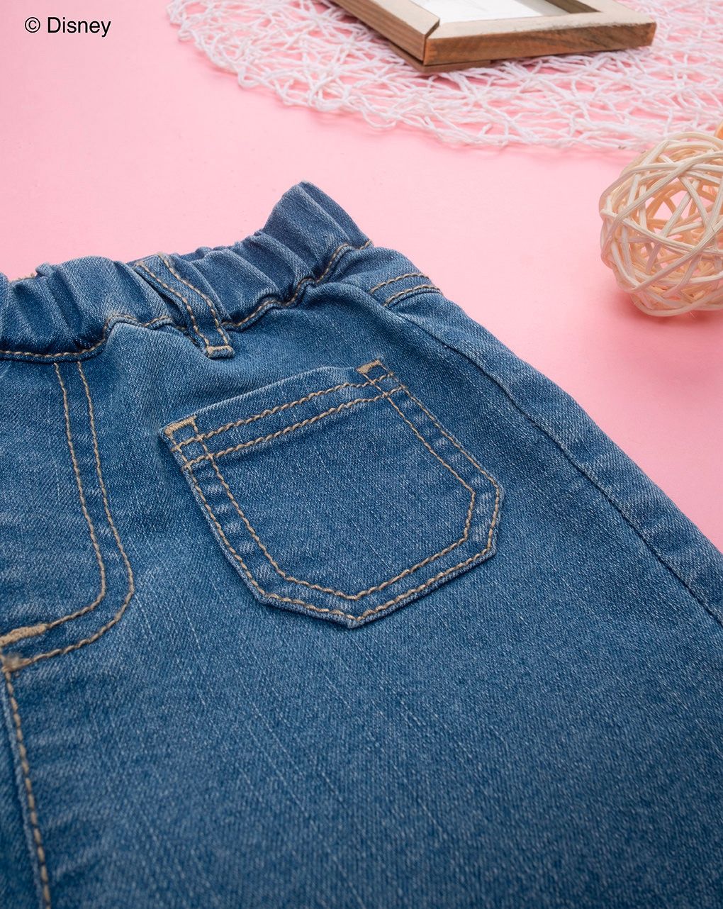 βρεφικό τζιν παντελόνι μπλε minnie για κορίτσι - Prénatal