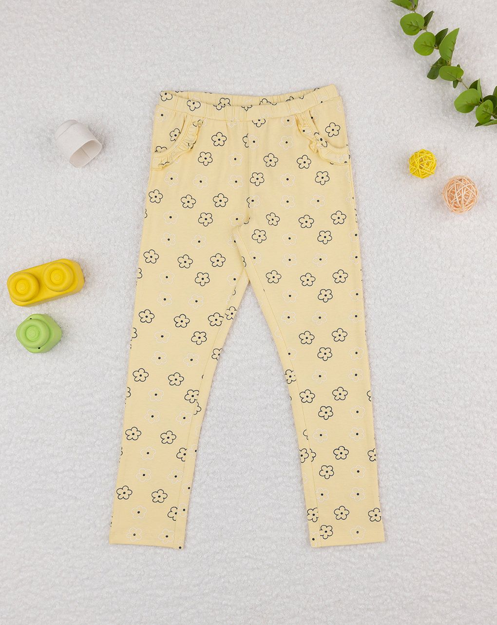 παιδικό κολάν κίτρινο με μαργαρίτες για κορίτσι - Prénatal