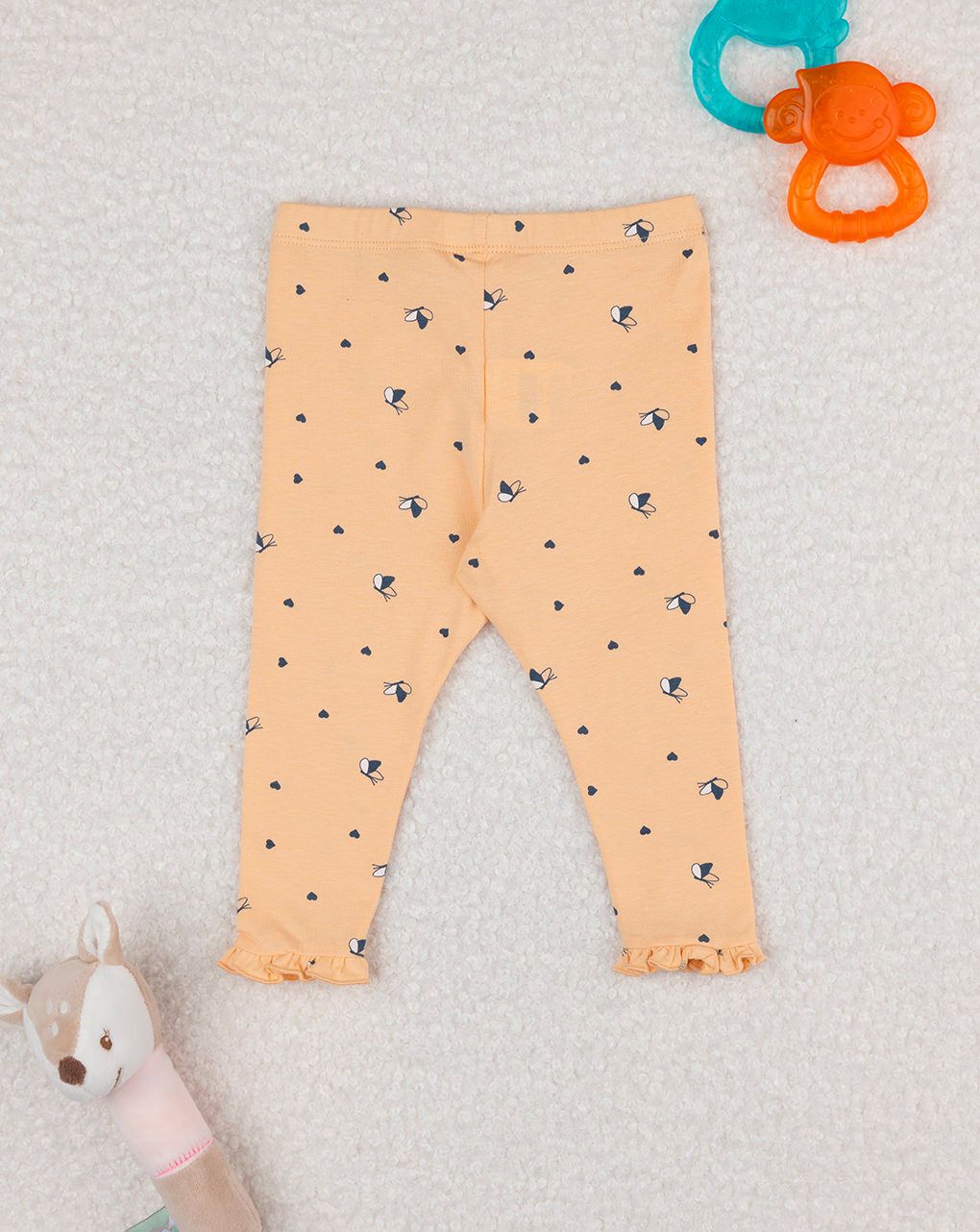 βρεφικό κολάν πορτοκαλί με πεταλούδες για κορίτσι - Prénatal