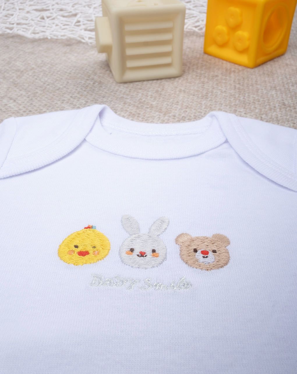 βρεφικό κορμάκι λευκό baby smile unisex - Prénatal