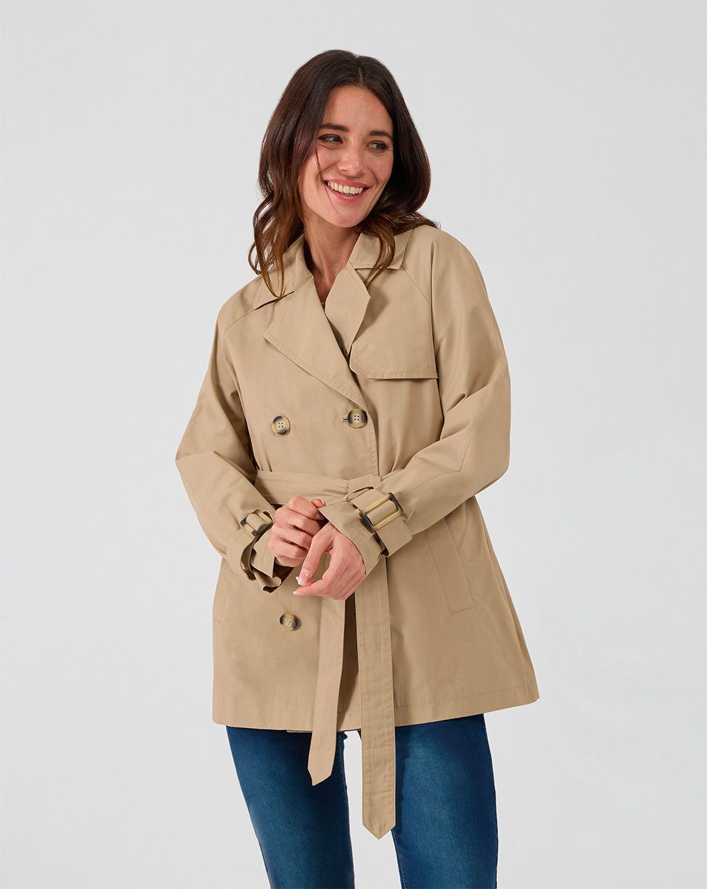 γυναικείο trench coat εγκυμοσύνης καφέ - Prénatal