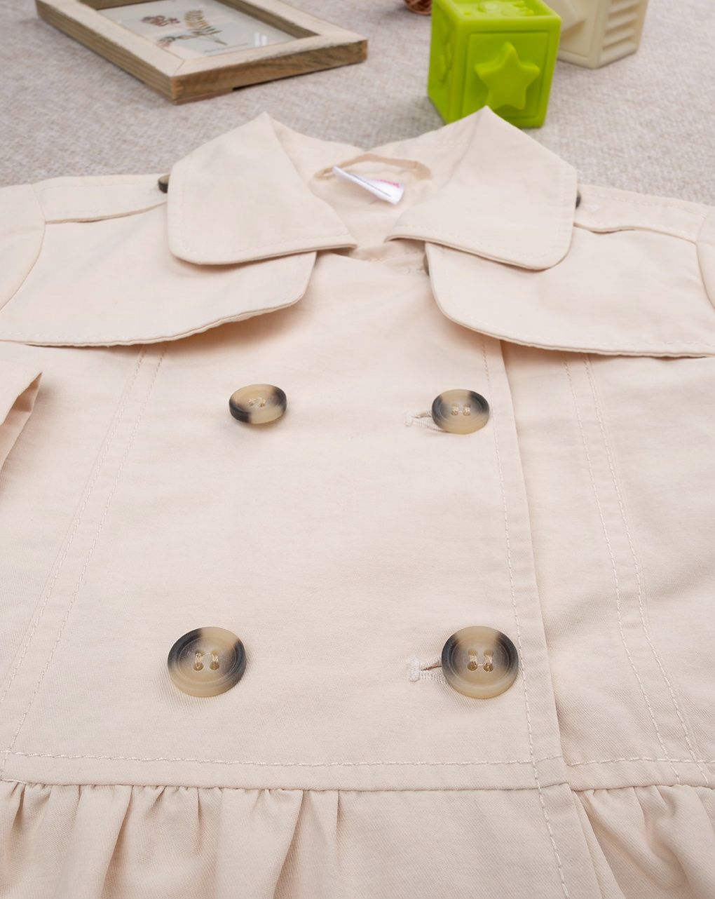 παιδικό trench coat μπεζ για κορίτσι - Prénatal