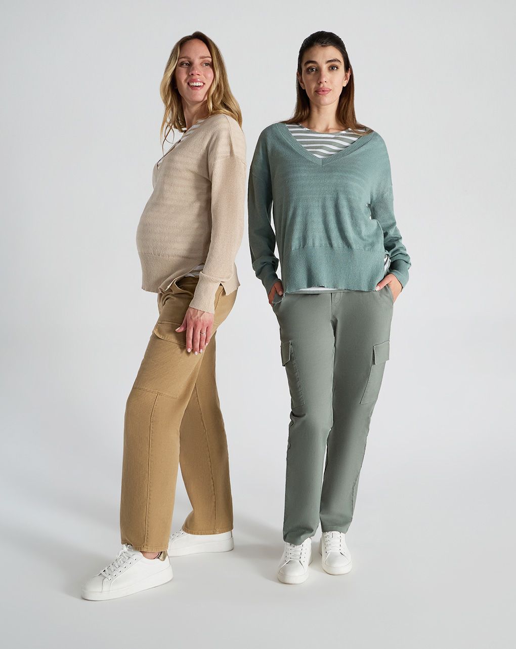 γυναικείο πουλόβερ εγκυμοσύνης μπεζ - Prénatal