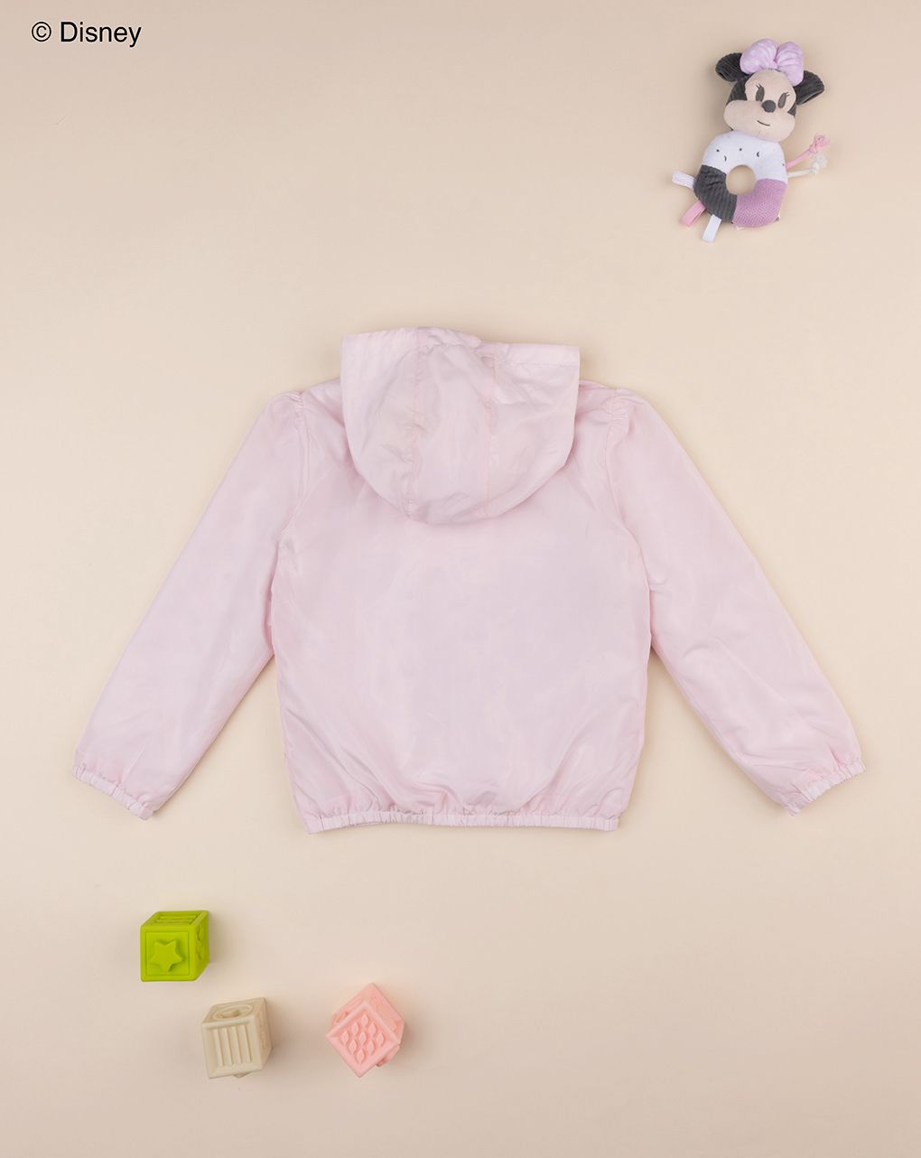 παιδικό μπουφάν αντιανεμικό ροζ minnie για κορίτσι - Prénatal