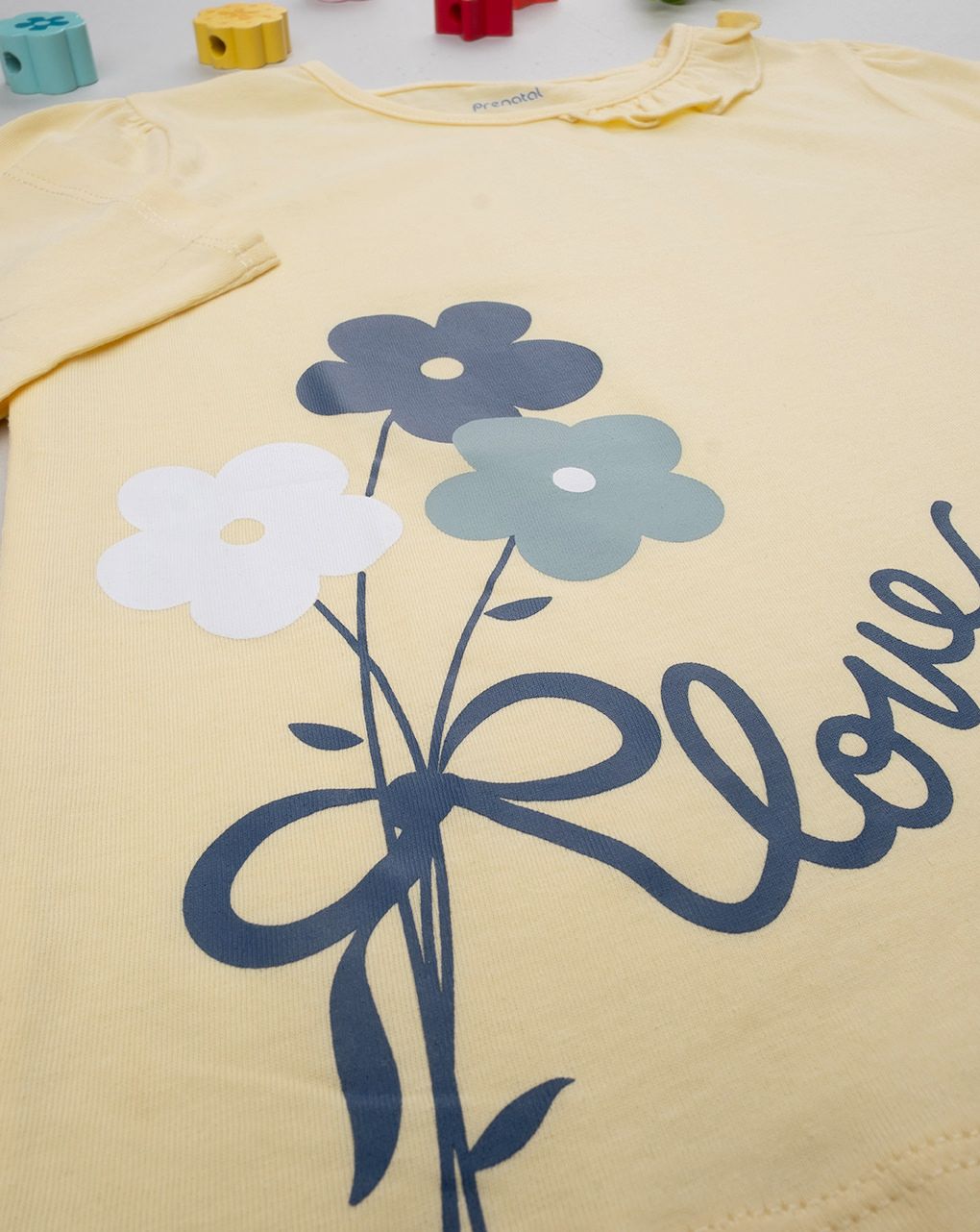 παιδική μπλούζα κίτρινη love για κορίτσι - Prénatal