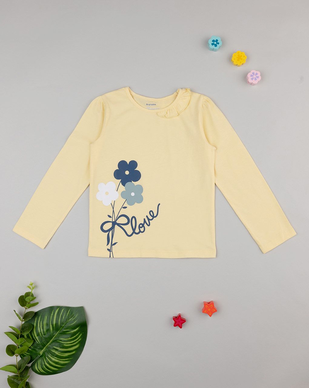 παιδική μπλούζα κίτρινη love για κορίτσι - Prénatal