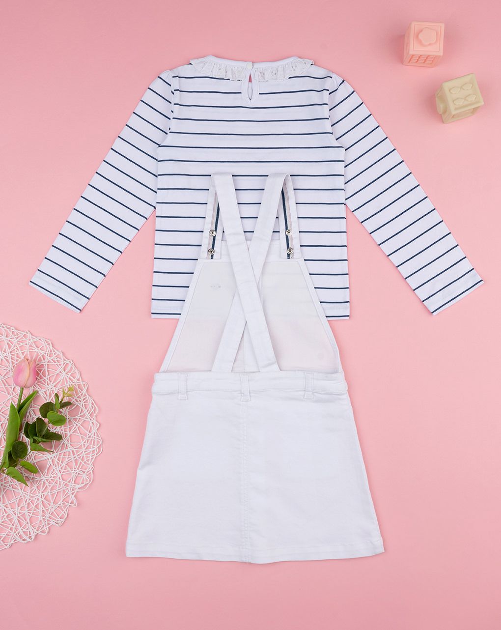 παιδικό σετ μπλούζα και φόρεμα για κορίτσι - Prénatal