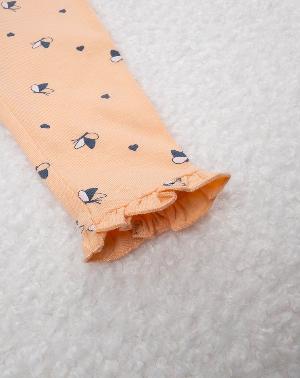 βρεφικό κολάν πορτοκαλί με πεταλούδες για κορίτσι - Prénatal