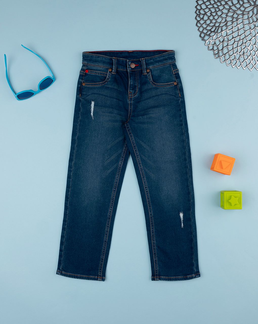 παιδικό τζιν παντελόνι μπλε για αγόρι