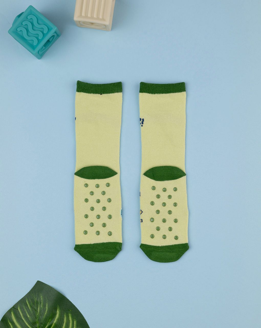 παιδικές αντιολισθητικές κάλτσες με κροκόδειλο για αγόρι - Prénatal