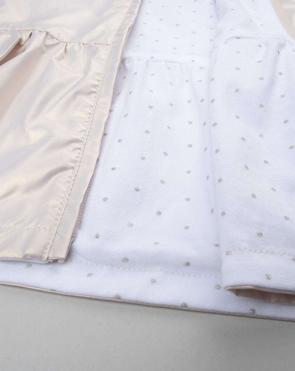 βρεφικό μπουφάν ιριδίζον ασημί για κορίτσι - Prénatal