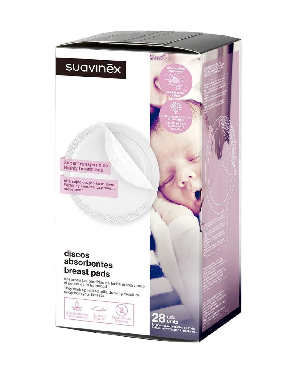 Suavinex επιθέματα στήθους συσκευασία 28τμχ - Suavinex
