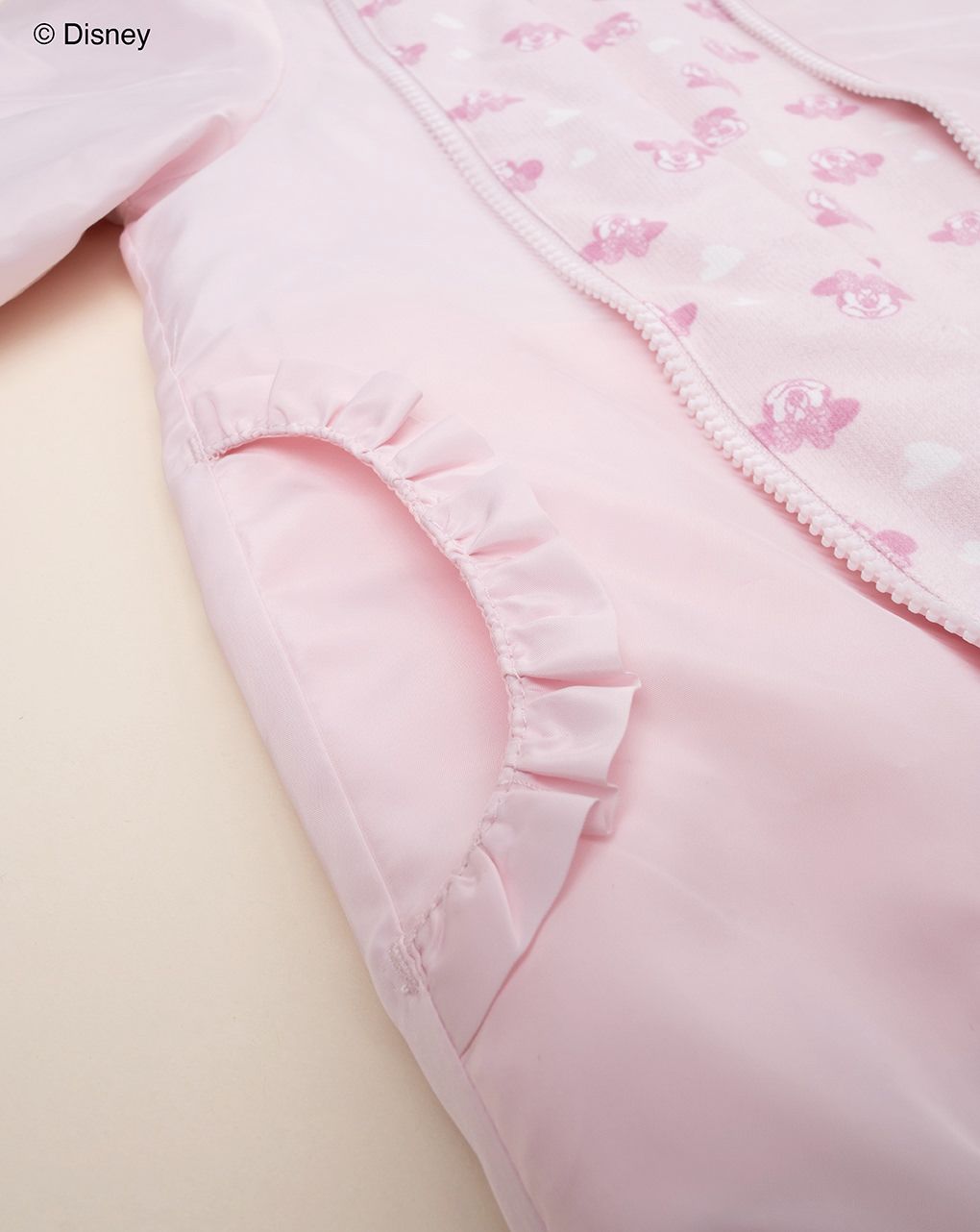 παιδικό μπουφάν αντιανεμικό ροζ minnie για κορίτσι - Prénatal