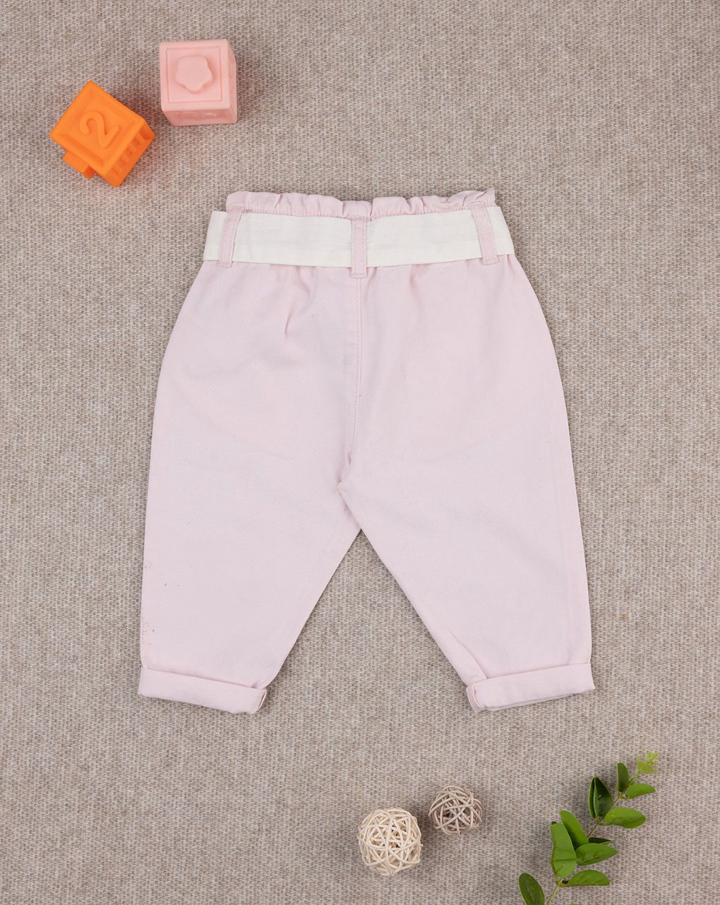 βρεφικό τζιν παντελόνι ροζ για κορίτσι - Prénatal