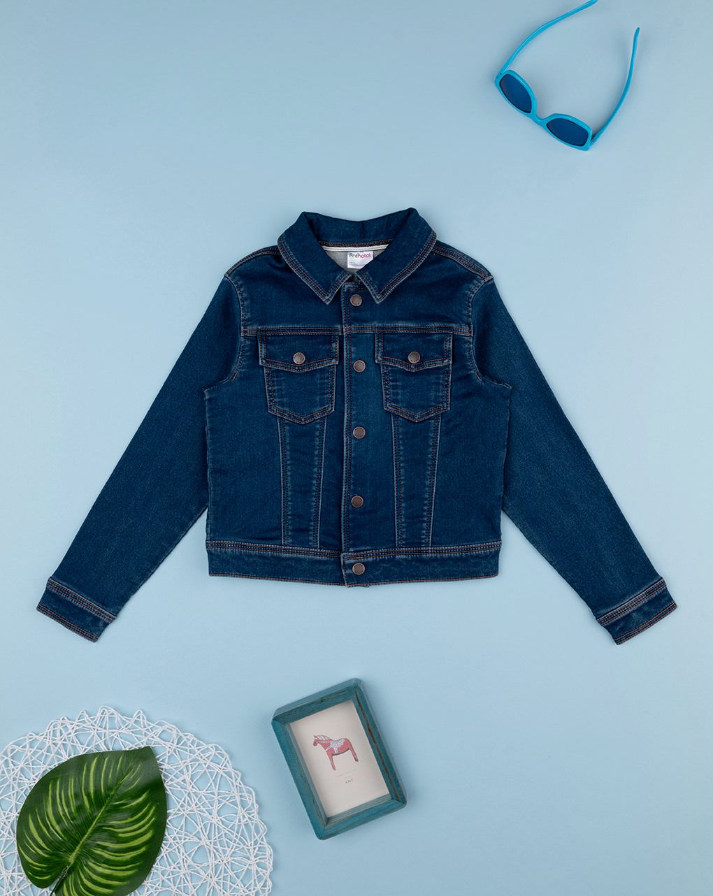 παιδικό τζιν μπουφάν μπλε για αγόρι