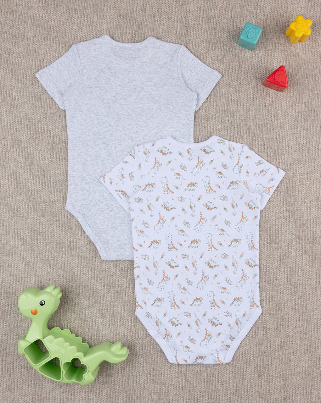 βρεφικά κορμάκια με δεινόσαυρους πακέτο x2 για αγόρι - Prénatal
