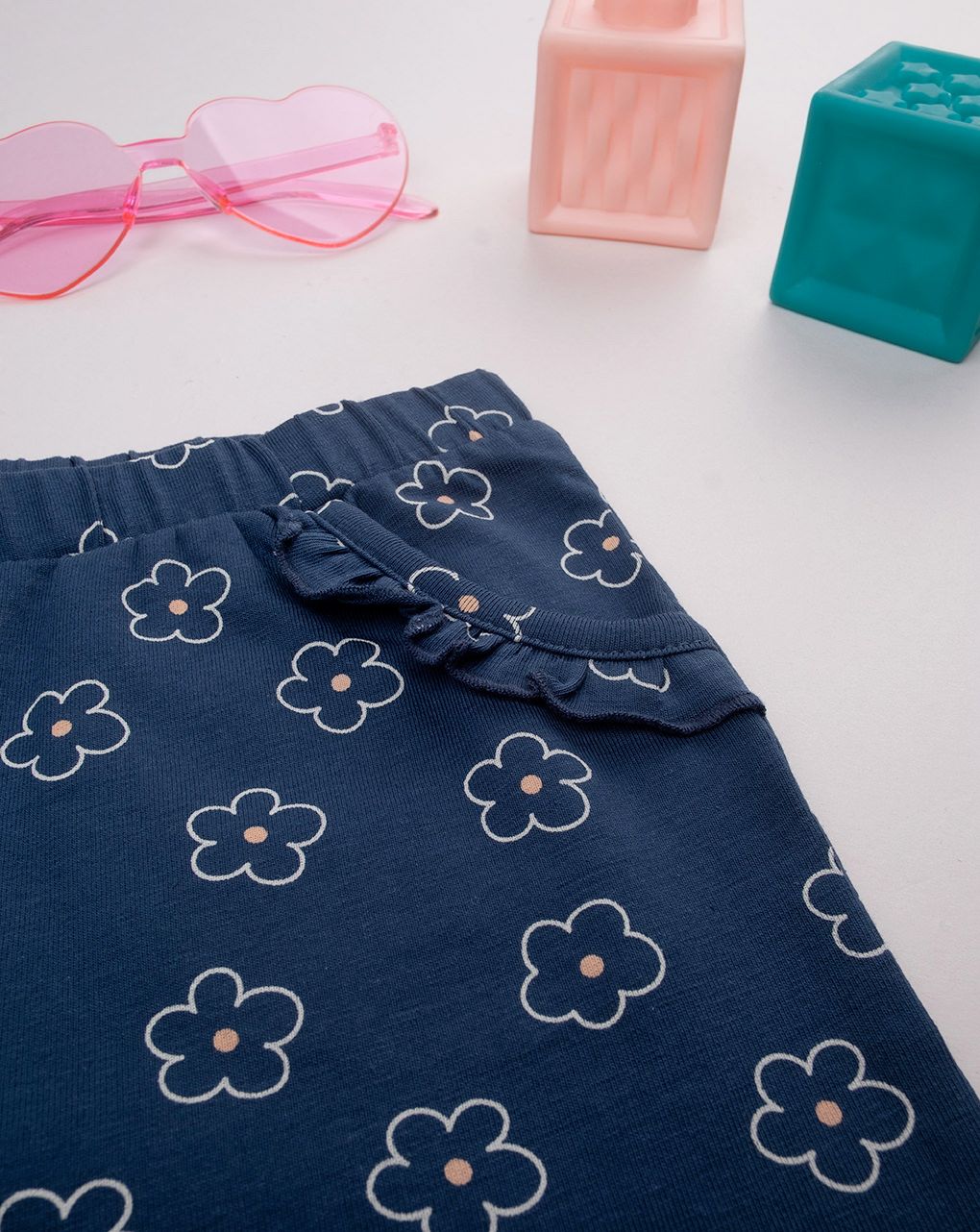 παιδικό κολάν μπλε με μαργαρίτες για κορίτσι - Prénatal