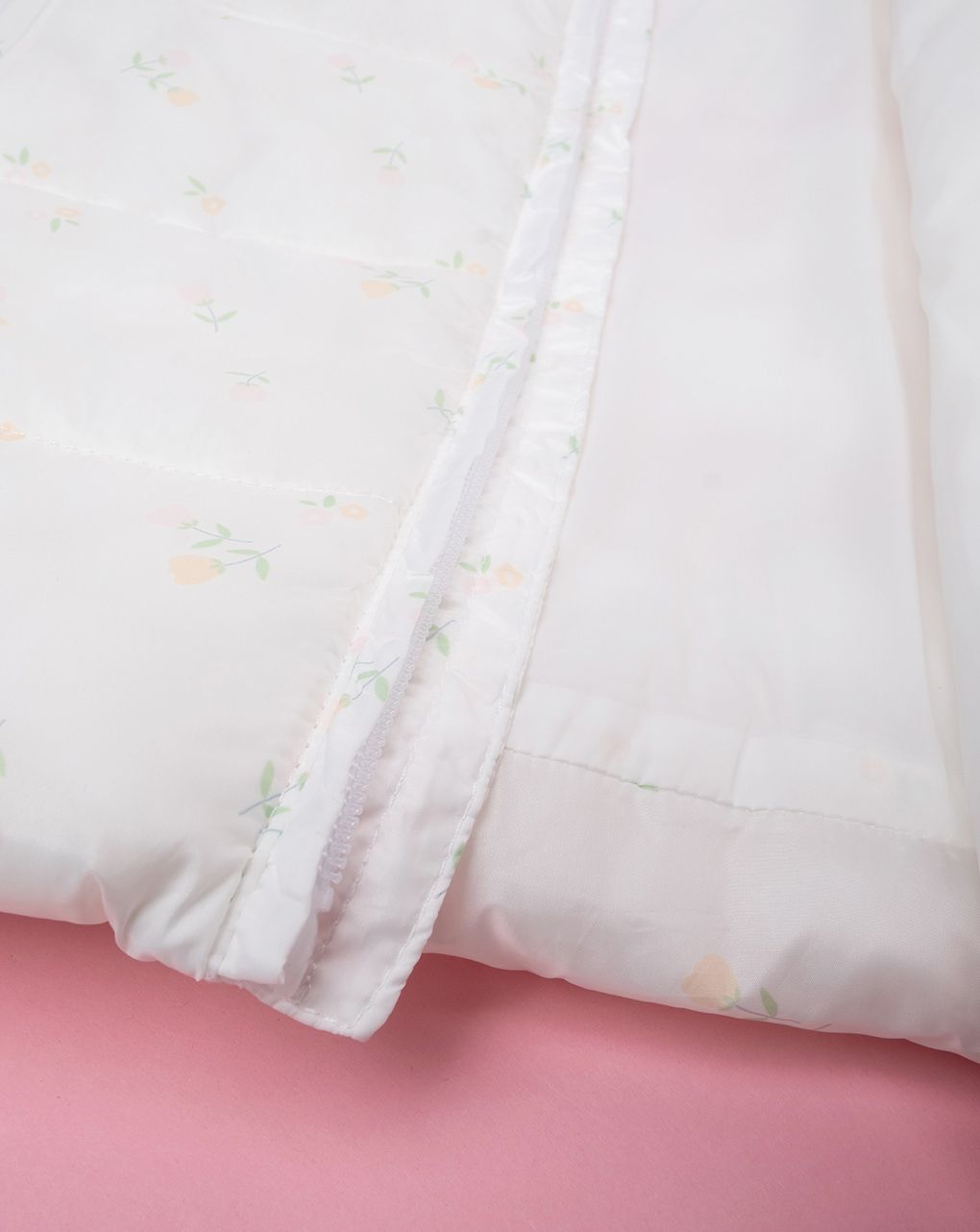 βρεφικό αμάνικο μπουφάν λευκό φλοράλ για κορίτσι - Prénatal