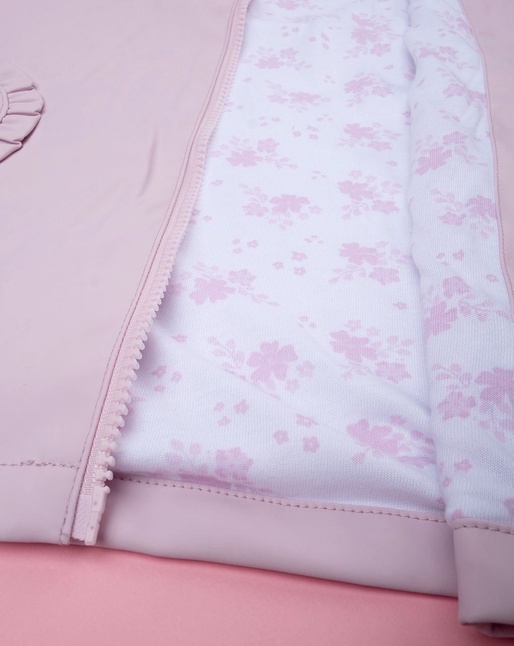 παιδικό μπουφάν ροζ κερωμένο για κορίτσι - Prénatal