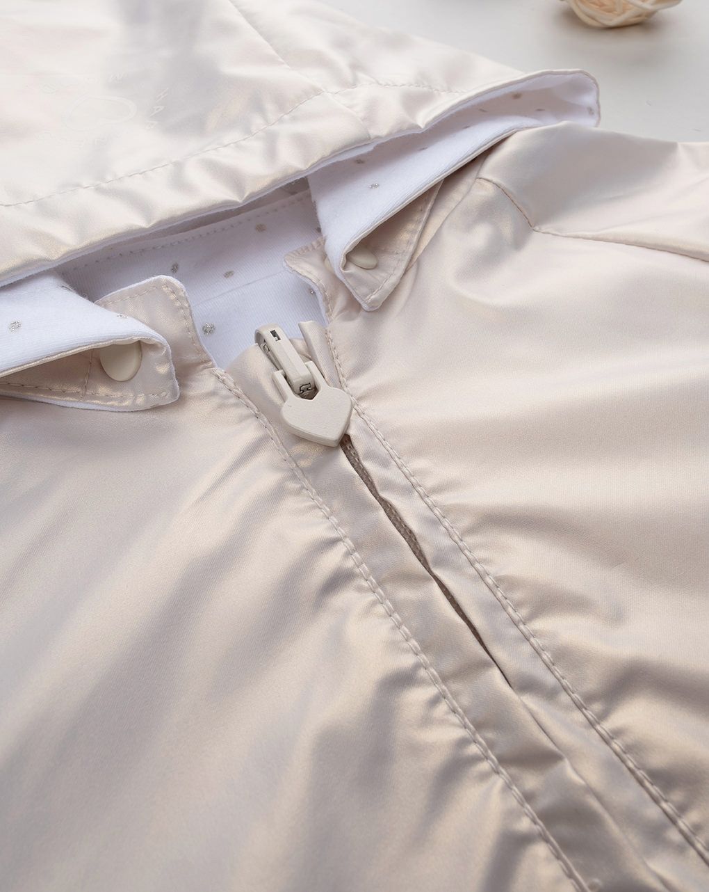 βρεφικό μπουφάν ιριδίζον ασημί για κορίτσι - Prénatal