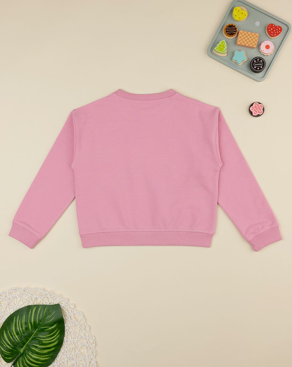 παιδική μπλούζα φούτερ ροζ happiness mood για κορίτσι - Prénatal