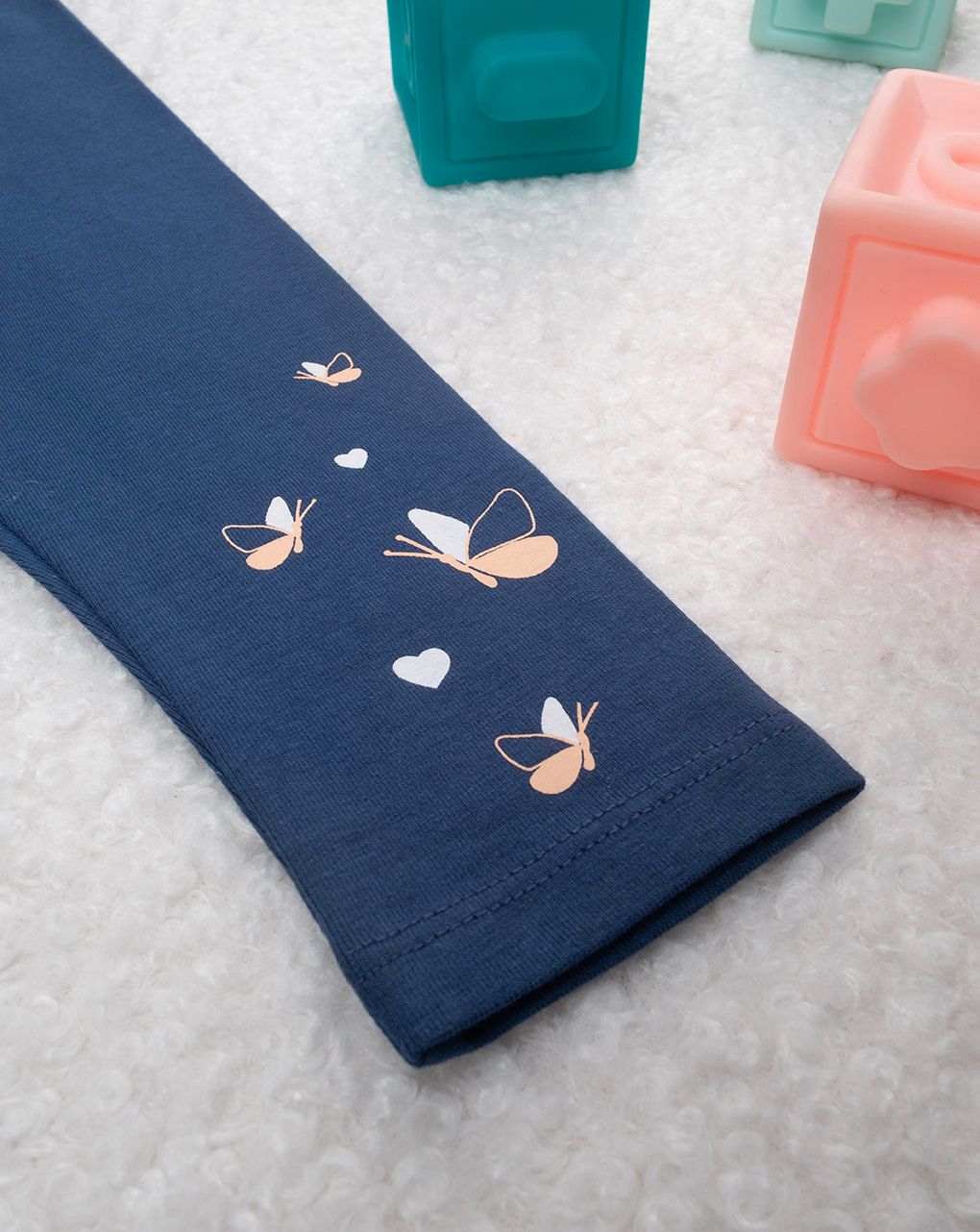 βρεφικό κολάν μπλε με πεταλούδες για κορίτσι - Prénatal