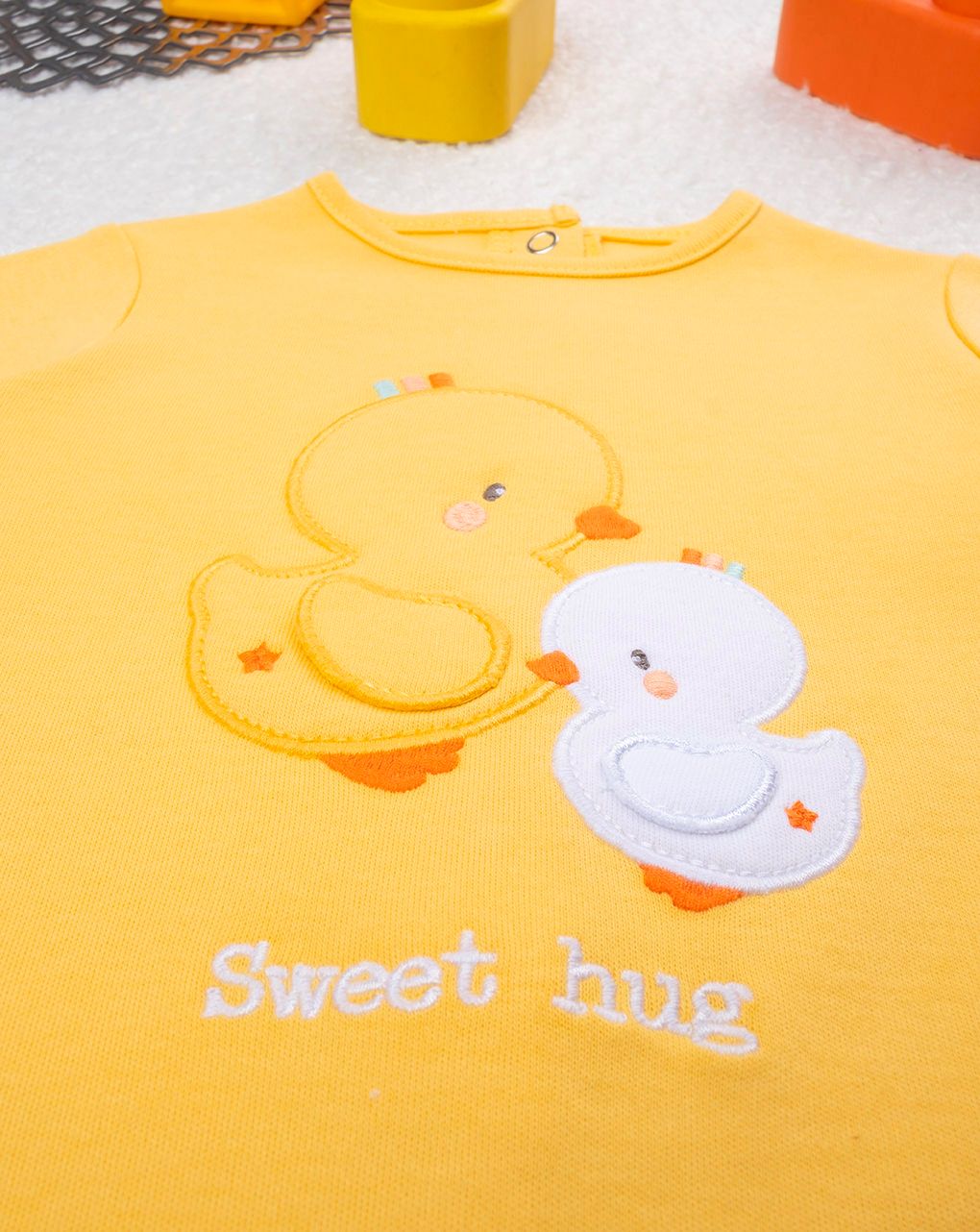 βρεφικό φορμάκι κίτρινο baby smile unisex - Prénatal