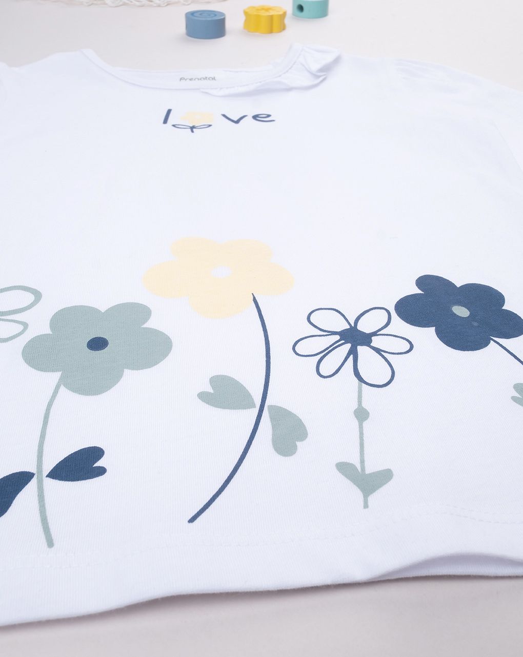 παιδική μπλούζα λευκή love για κορίτσι - Prénatal